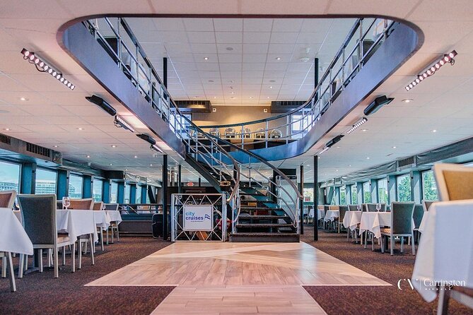 City Cruises DC: Scenic Buffet Lunch Cruise - DJ music and dancing: fun, social energy with one practical tradeoff