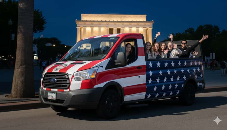 D.C: Monuments & History Guided Open-Air Bus Tour-Day &Night - Lincoln Memorial and MLK Jr. Memorial: Moments That Land