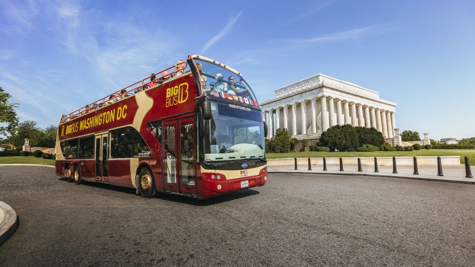 DC: Hop-on Hop-off Tour by Open-top Bus with 17 Stops - Bike rental and the “one extra hour” value trick