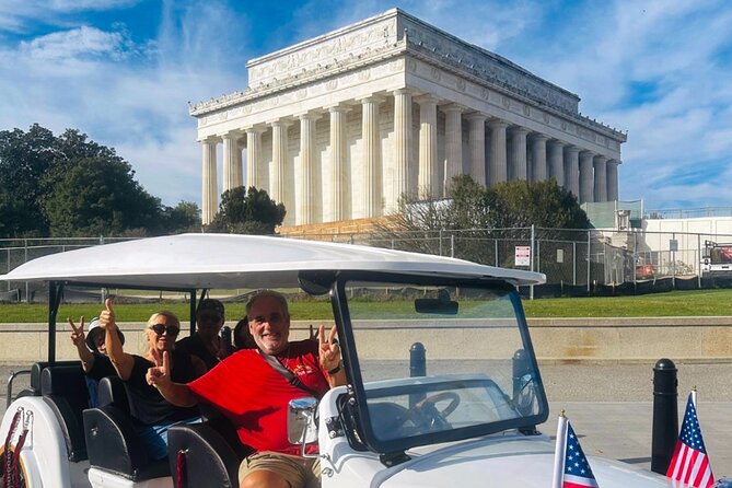 DC Monuments & History Guided E-Cart Tour-Blankets - The memorial belt: Jefferson to Lincoln, plus war remembrance stops