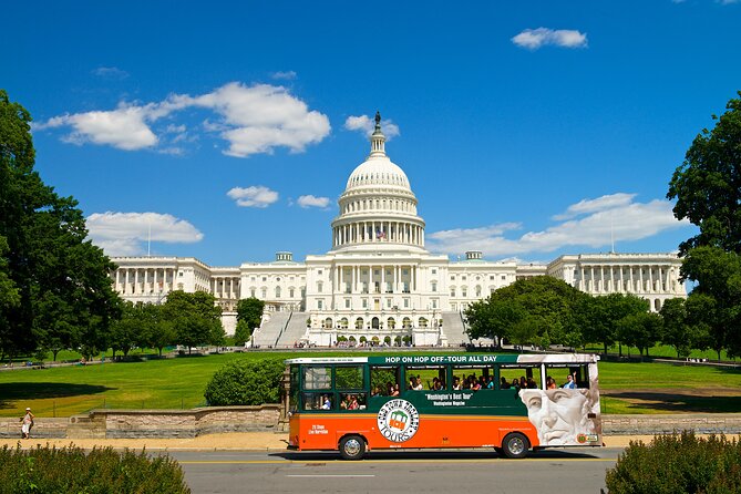 Hop-On Hop-Off 21 Stop Trolley Tour + Arlington Cemetery Tour - How Pickups Work: Half-Hour Trolleys and the Real Timing Game