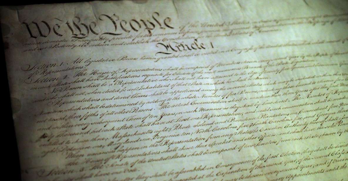 National Archives Skip the Line Tour Semi-Private 6ppl Max - Public Vaults: Presidential Letters, Including Washington to Kennedy