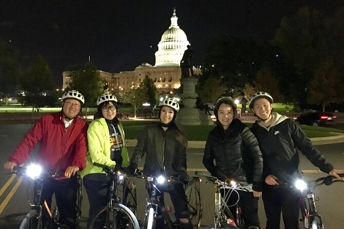 Private DC Monuments at Night Bike Tour - Price and value: $595 for a private group that lasts 2.5–3 hours