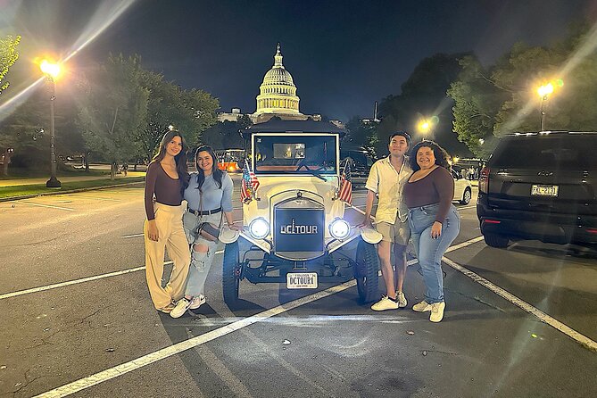 Public or Private DC Moonlight Tour by E-Cart or Vintage Car - Washington Monument: a quick hit with big visual impact