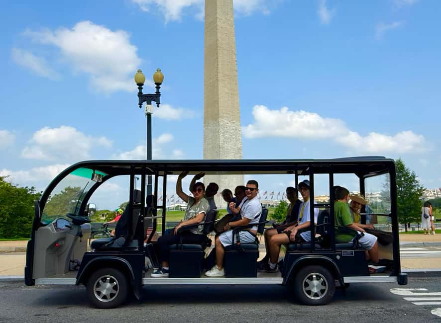 Washington D.C:National Mall&Memorials Guided E-Trolley Tour - Washington Monument and FDR: Symbols You Can Actually Connect