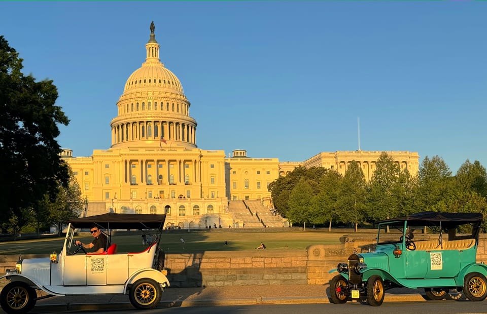 Washington, DC: Day & Night Electric Cart & Vintage Car Tour - Comfort, visibility, and what to pack for an open-air ride