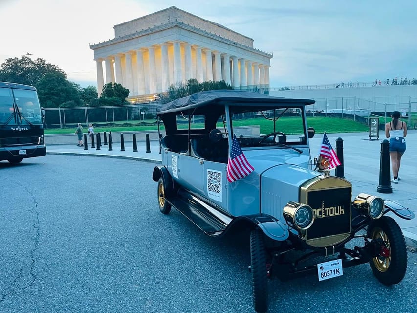 Washington, DC: Day & Night Electric Cart & Vintage Car Tour - Starting at 515 15th St NW: how pickup and arrival works