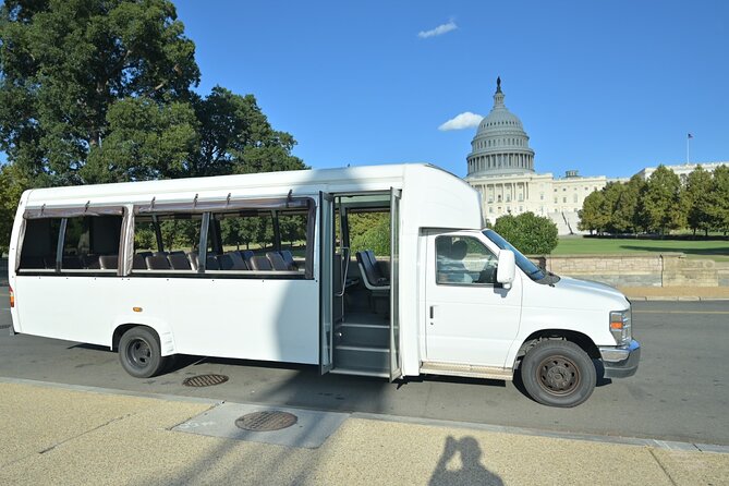 Washington DC History & Monuments Open Air Minibus Guided Tour - Washington Monument and the Tidal Basin area: instant scale, quick photo wins