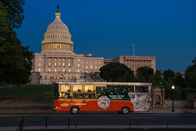 Washington DC Monuments by Moonlight Tour by Trolley - Tidal Basin: the route’s turning point for night lighting
